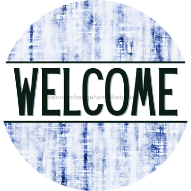 Everyday Door Hanger Welcome Dco - 01405 - Dh 18’ Round Wood